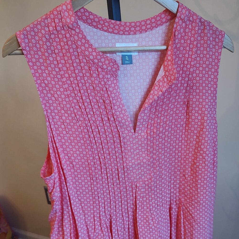 Old Navy Pink with White flowers Dress - Size 1X
